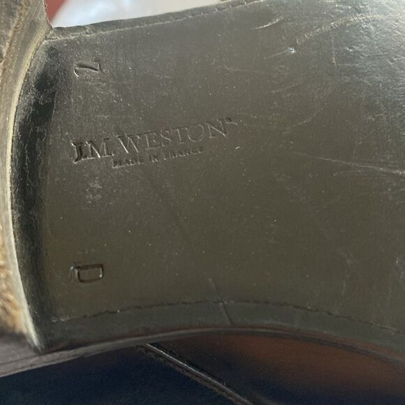 JM Weston Men’s Black Leather Derbys Size 7 UK or about Size 8 US.Made in France - Picture 9 of 14